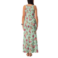 Green Paniolo Palaka Hawaiian Cowgirl Christmas Family Matching Tank Maxi Dress and Hawaiian Shirt LT9 - Polynesian Pride