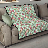 Green Paniolo Palaka Hawaiian Cowgirl Christmas Quilt LT9 - Polynesian Pride