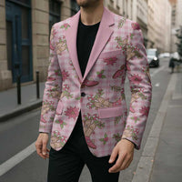 Pink Paniolo Palaka Hawaiian Cowgirl Christmas Blazer - Polynesian Pride