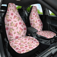 Pink Paniolo Palaka Hawaiian Cowgirl Christmas Car Seat Cover LT9 One Size Pink - Polynesian Pride