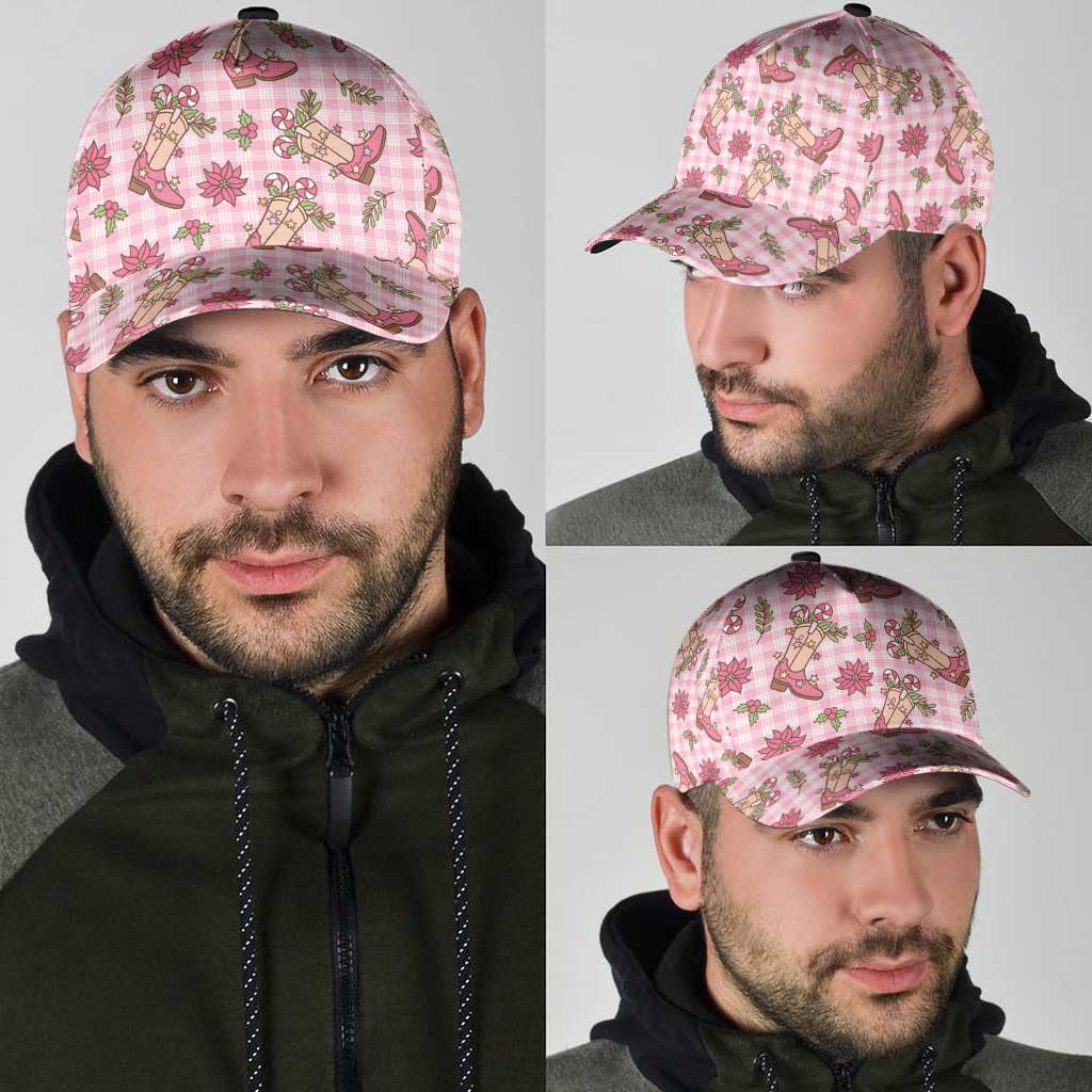 Pink Paniolo Palaka Hawaiian Cowgirl Christmas Classic Cap - Polynesian Pride