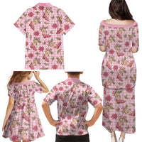 Pink Paniolo Palaka Hawaiian Cowgirl Christmas Family Matching Puletasi and Hawaiian Shirt LT9 - Polynesian Pride