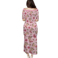 Pink Paniolo Palaka Hawaiian Cowgirl Christmas Family Matching Puletasi and Hawaiian Shirt LT9 - Polynesian Pride