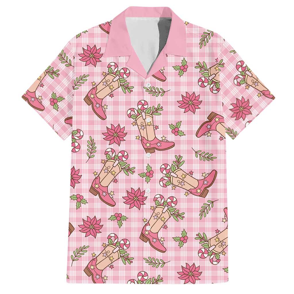 Pink Paniolo Palaka Hawaiian Cowgirl Christmas Hawaiian Shirt - Polynesian Pride