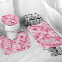 Paniolo Palaka Hawaiian Cowgirl Bathroom Set LT9 Mat Set Only (3 pcs) One Size Pink - Polynesian Pride