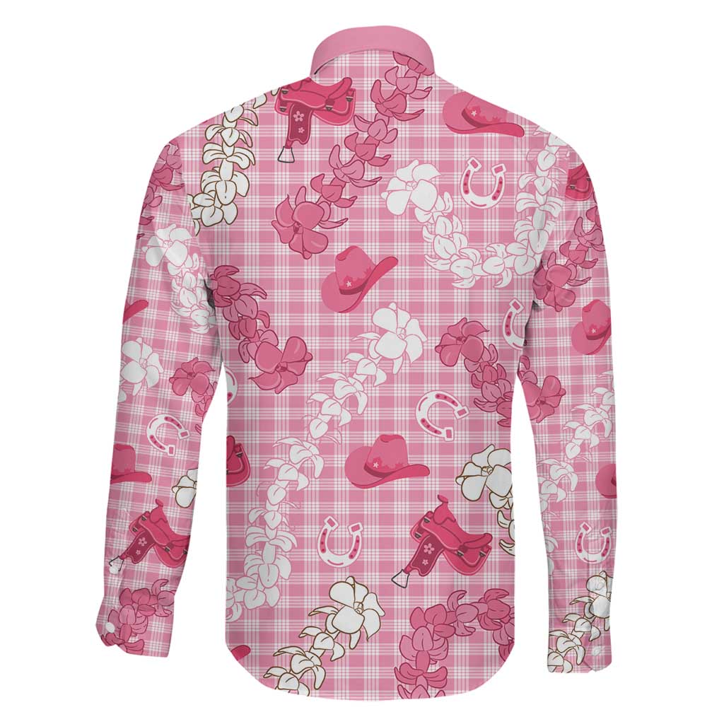 Paniolo Palaka Hawaiian Cowgirl Family Matching Long Sleeve Bodycon Dress and Hawaiian Shirt LT9 - Polynesian Pride