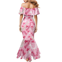 Paniolo Palaka Hawaiian Cowgirl Family Matching Mermaid Dress and Hawaiian Shirt LT9 - Polynesian Pride