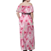 Paniolo Palaka Hawaiian Cowgirl Family Matching Off Shoulder Maxi Dress and Hawaiian Shirt LT9 - Polynesian Pride