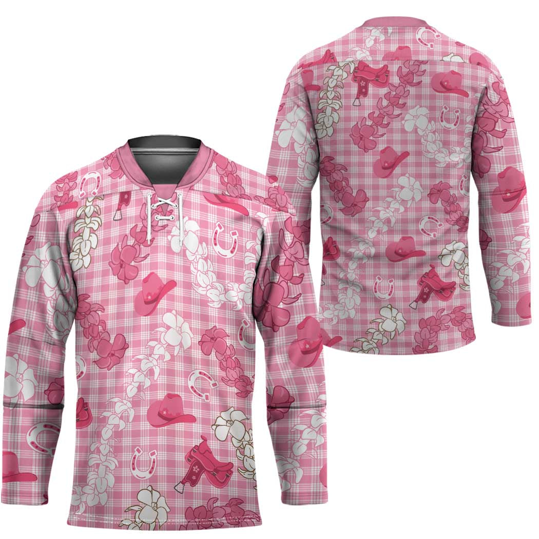 Paniolo Palaka Hawaiian Cowgirl Hockey Jersey - Polynesian Pride