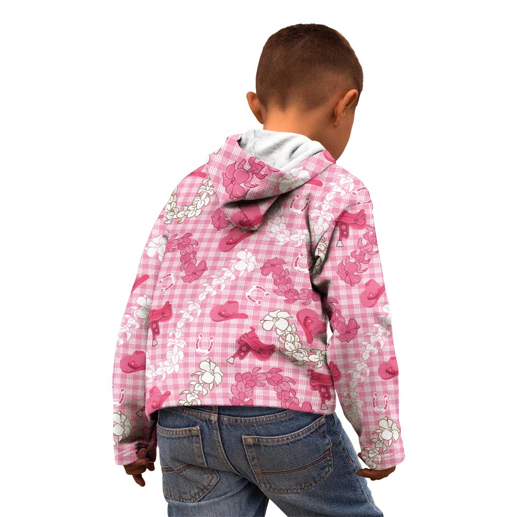 Paniolo Palaka Hawaiian Cowgirl Kid Hoodie - Polynesian Pride