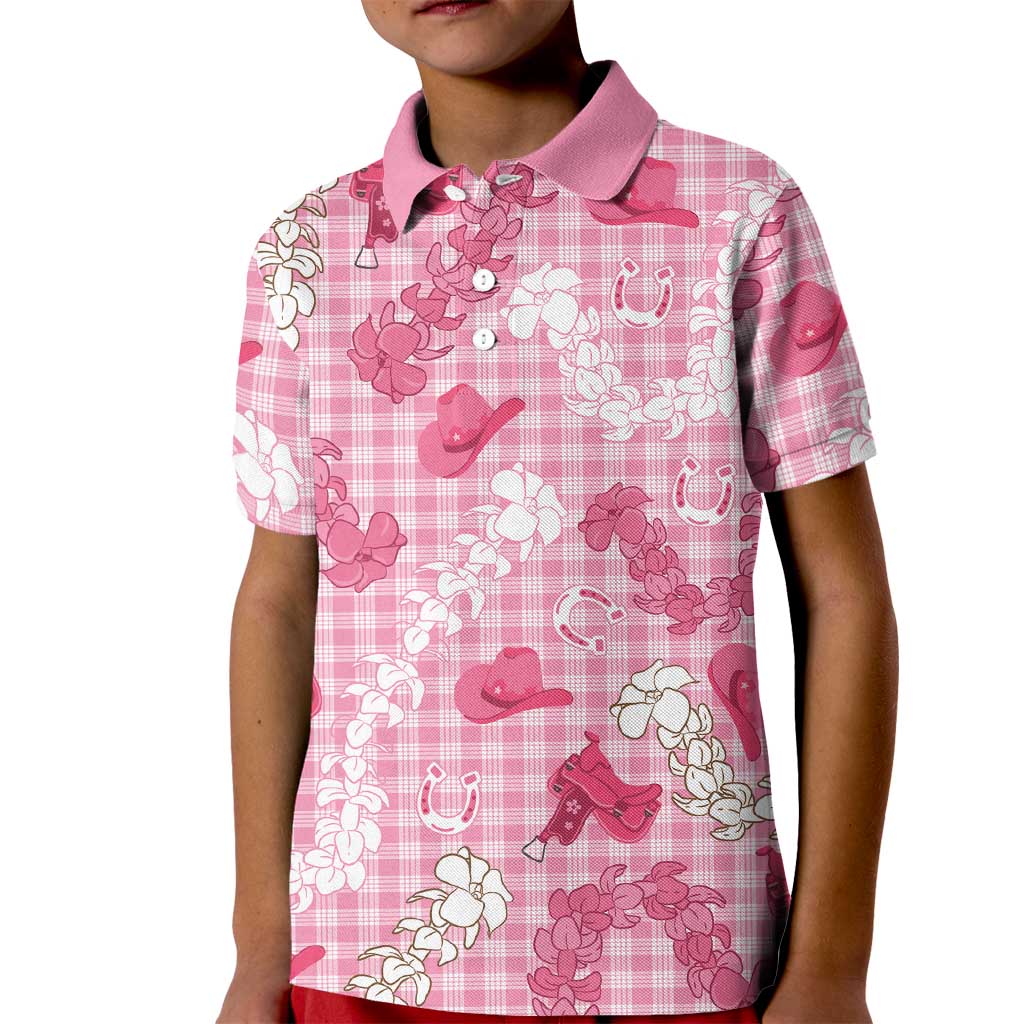 Paniolo Palaka Hawaiian Cowgirl Kid Polo Shirt - Polynesian Pride