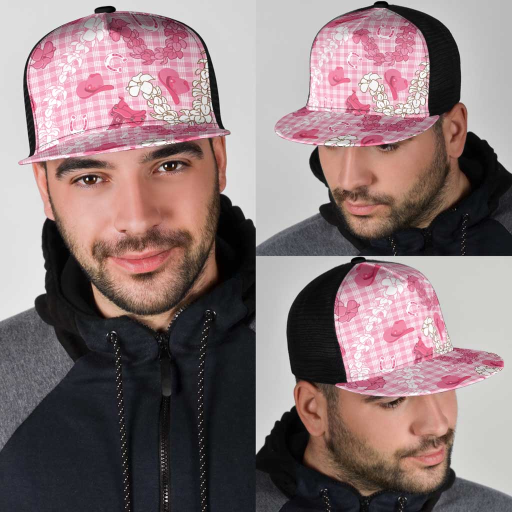Paniolo Palaka Hawaiian Cowgirl Mesh Trucker Cap - Polynesian Pride