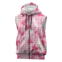 Paniolo Palaka Hawaiian Cowgirl Sleeveless Zip Hoodie - Polynesian Pride