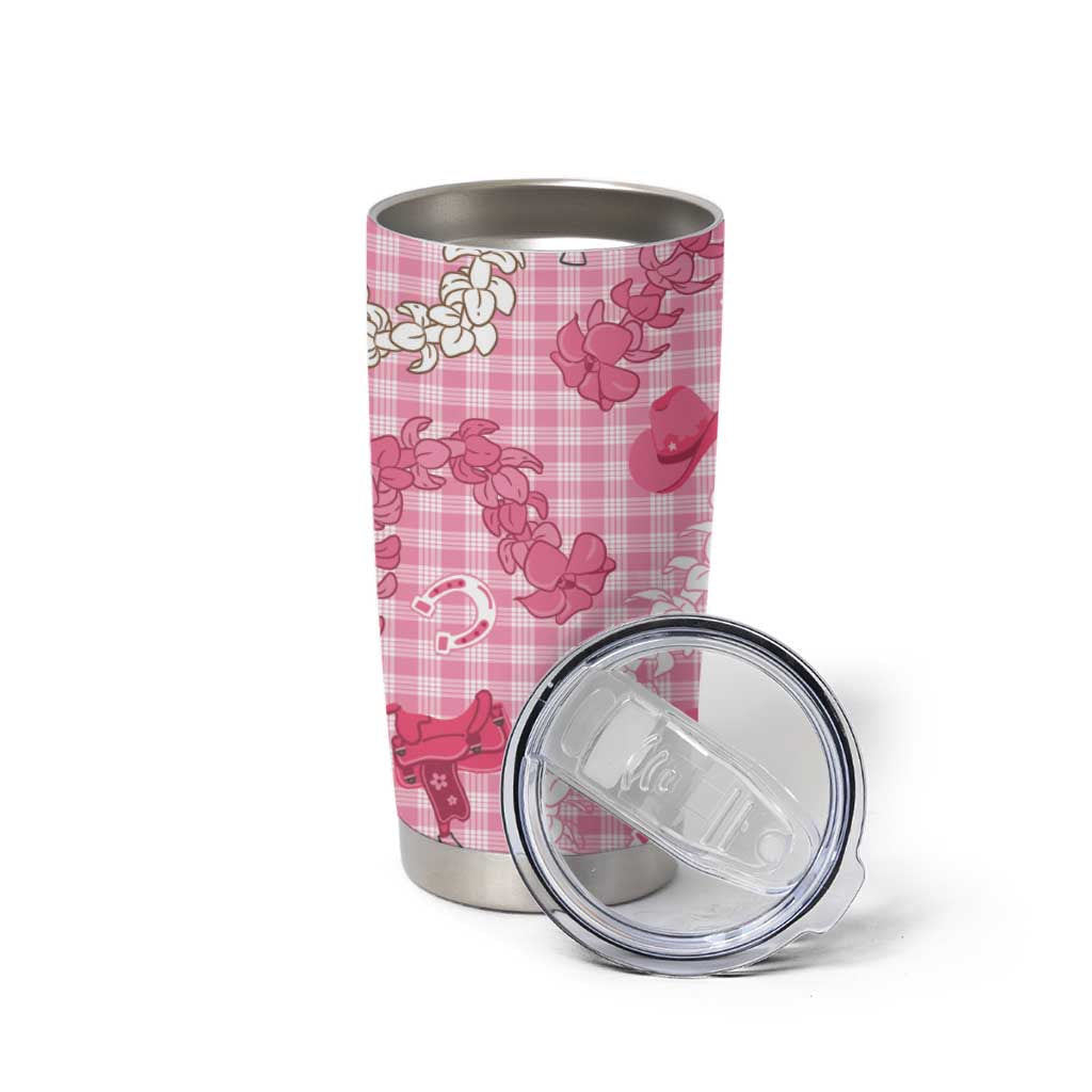 Paniolo Palaka Hawaiian Cowgirl Tumbler Cup - Polynesian Pride