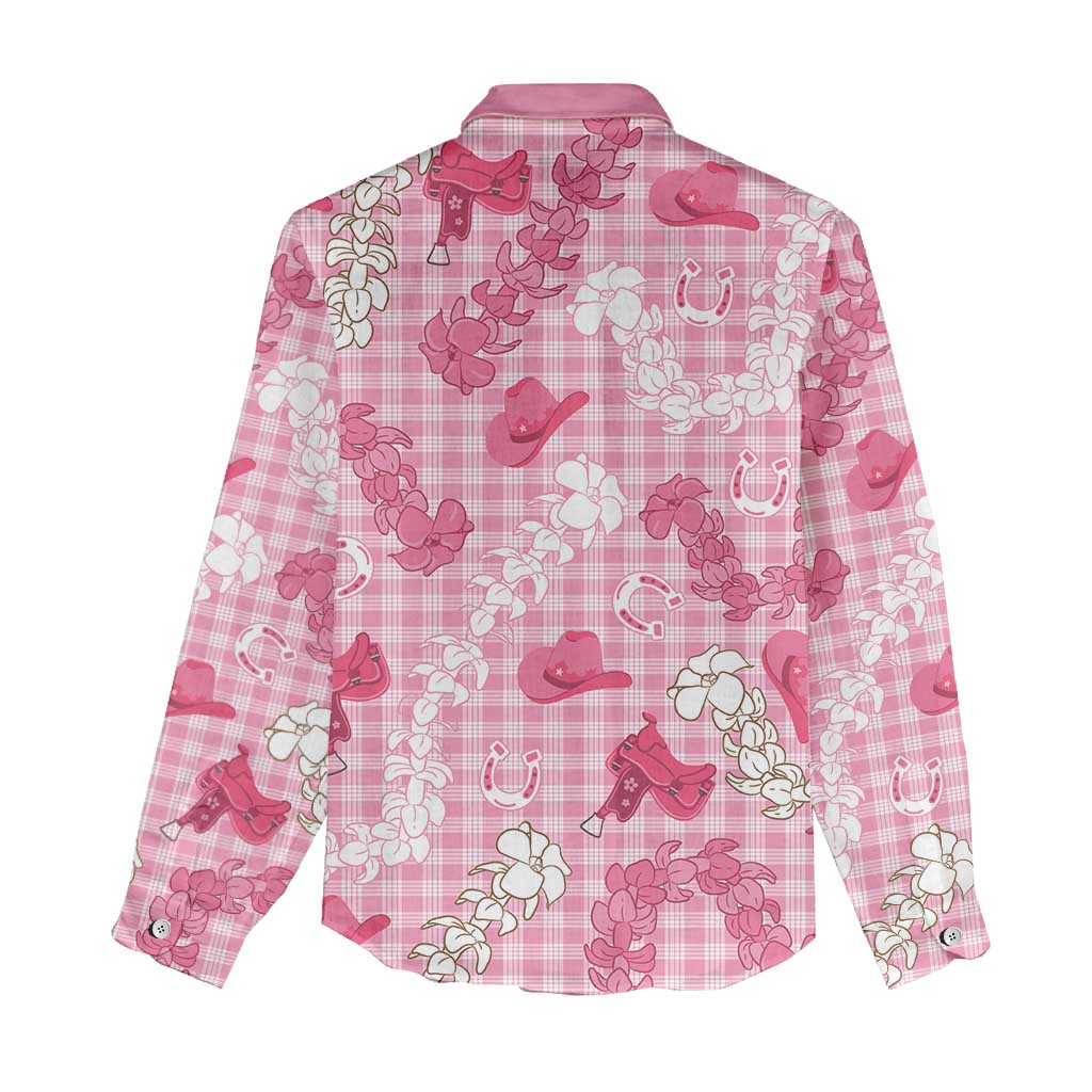 Paniolo Palaka Hawaiian Cowgirl Women Casual Shirt LT9 - Polynesian Pride