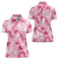 Paniolo Palaka Hawaiian Cowgirl Women Polo Shirt LT9 - Polynesian Pride