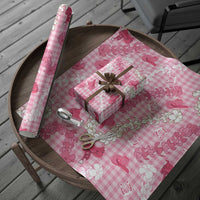 Paniolo Palaka Hawaiian Cowgirl Wrapping Paper - Polynesian Pride