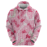 Paniolo Palaka Hawaiian Cowgirl Zip Hoodie LT9 - Polynesian Pride
