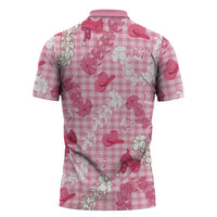 Paniolo Palaka Hawaiian Cowgirl Zipper Polo Shirt - Polynesian Pride