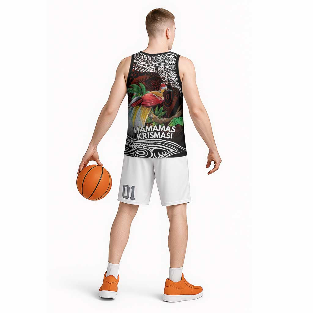Papua New Guinea Christmas Basketball Jersey - Polynesian Pride