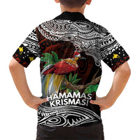 Papua New Guinea Christmas Family Matching Off Shoulder Short Dress and Hawaiian Shirt LT9 - Polynesian Pride