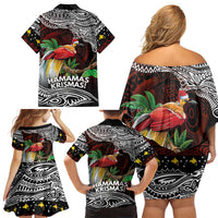 Papua New Guinea Christmas Family Matching Off Shoulder Short Dress and Hawaiian Shirt LT9 - Polynesian Pride