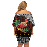 Papua New Guinea Christmas Family Matching Off Shoulder Short Dress and Hawaiian Shirt LT9 - Polynesian Pride