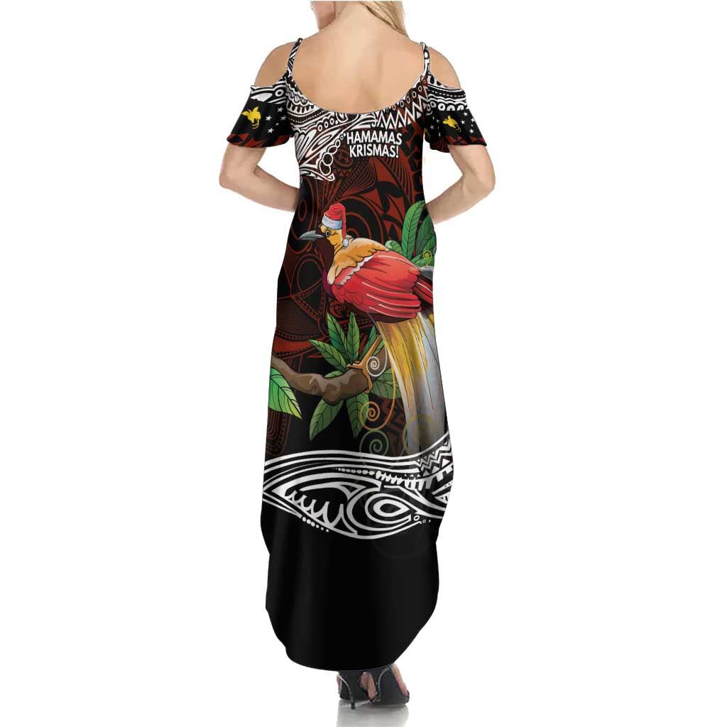 Papua New Guinea Christmas Family Matching Summer Maxi Dress and Hawaiian Shirt - Polynesian Pride