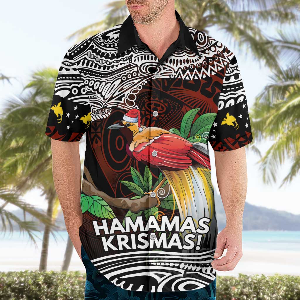 Papua New Guinea Christmas Hawaiian Shirt - Polynesian Pride