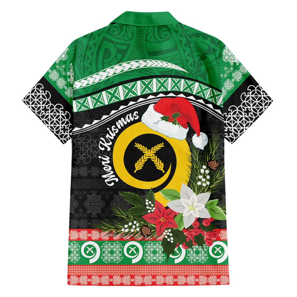 Vanuatu Pig's Tusk Meri Krismas! Family Matching Puletasi and Hawaiian Shirt Vanuatuan Sand Drawing Pattern - Polynesian Pride