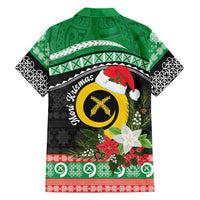 Vanuatu Pig's Tusk Meri Krismas! Family Matching Short Sleeve Bodycon Dress and Hawaiian Shirt Vanuatuan Sand Drawing Pattern LT9 - Polynesian Pride