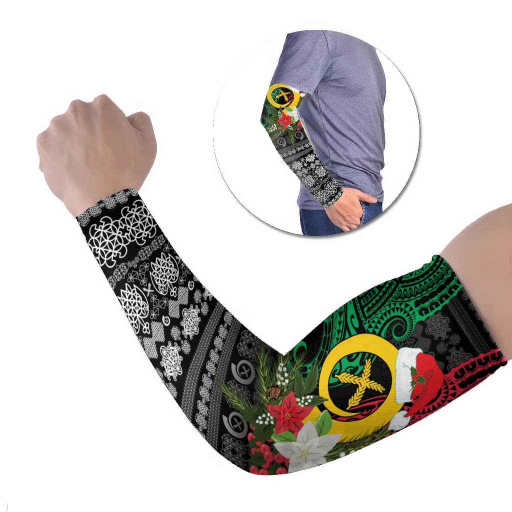 Vanuatu Pig's Tusk Meri Krismas! Arm Sleeves Vanuatuan Ancient Art Spirit - Polynesian Pride