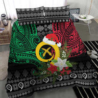 Vanuatu Pig's Tusk Meri Krismas! Bedding Set Vanuatuan Ancient Art Spirit LT9 - Polynesian Pride