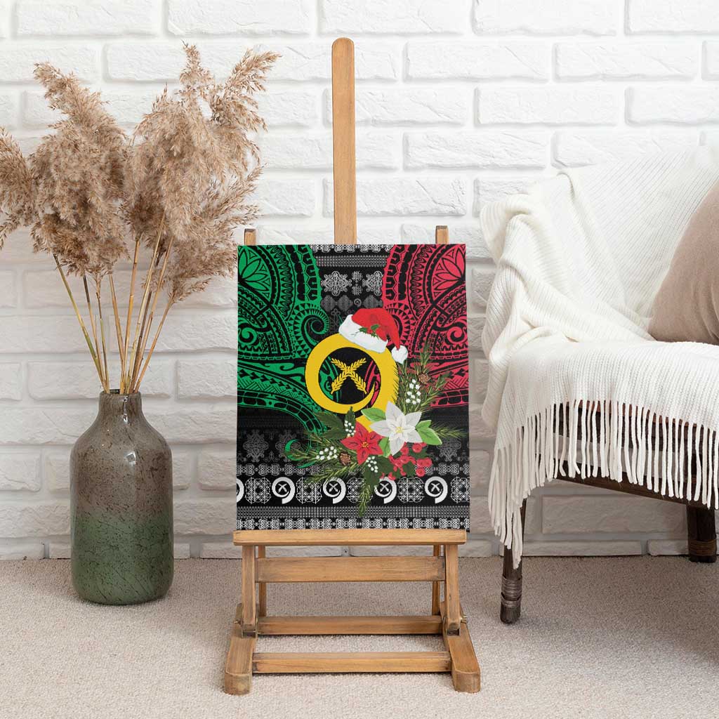 Vanuatu Pig's Tusk Meri Krismas! Canvas Wall Art Vanuatuan Ancient Art Spirit - Polynesian Pride