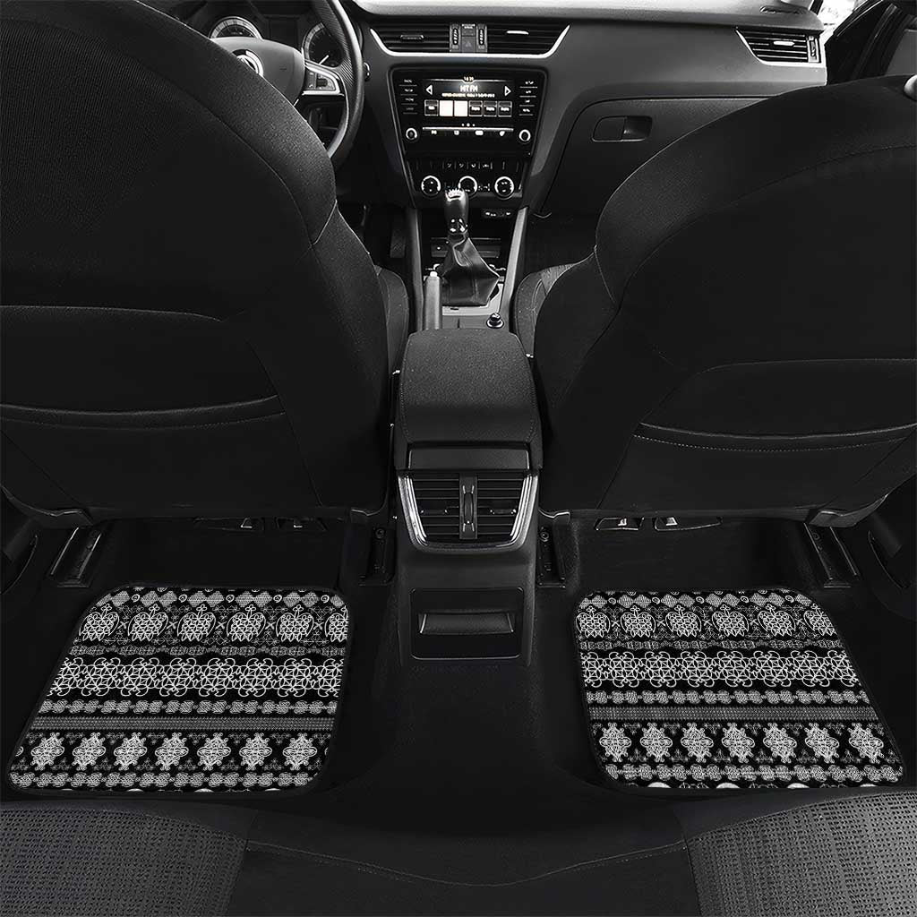 Vanuatu Pig's Tusk Meri Krismas! Car Mats Vanuatuan Ancient Art Spirit - Polynesian Pride