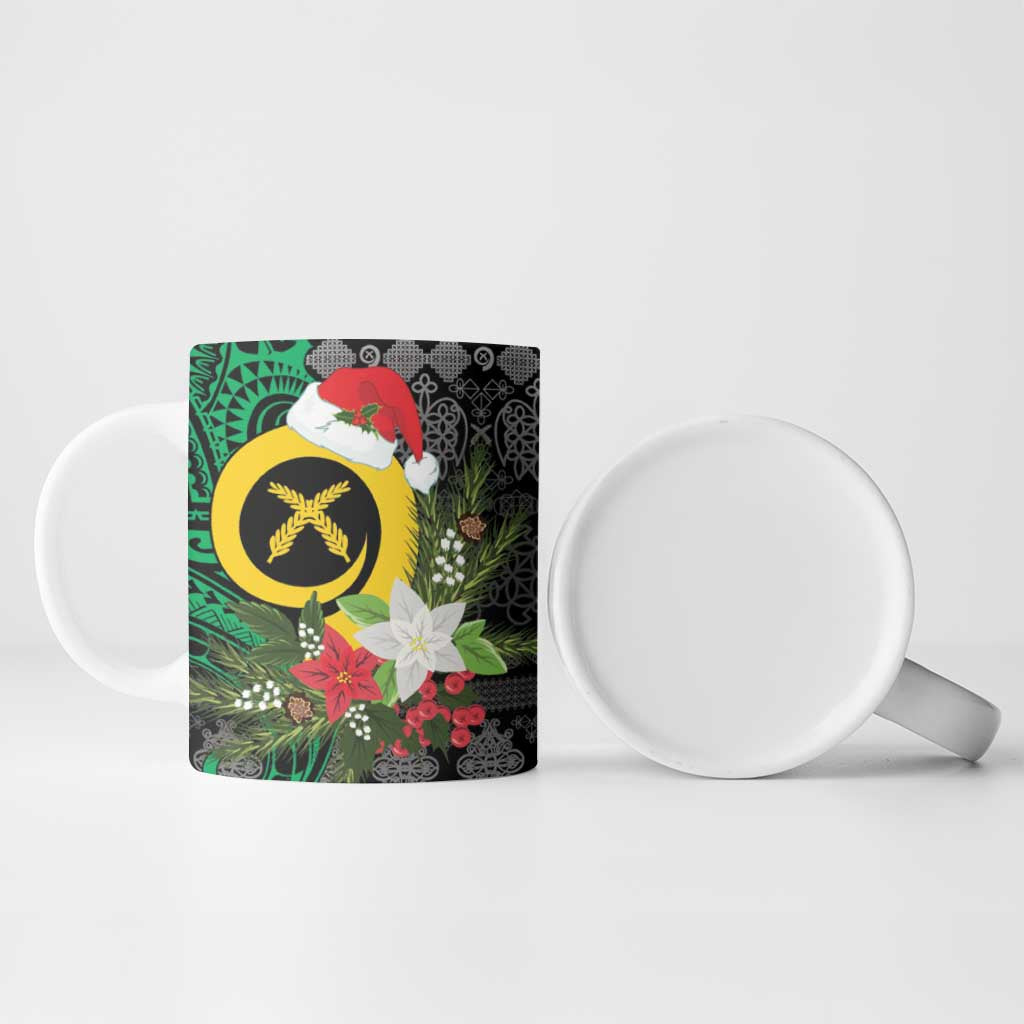 Vanuatu Pig's Tusk Meri Krismas! Ceramic Mug Vanuatuan Ancient Art Spirit LT9 - Polynesian Pride