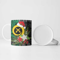 Vanuatu Pig's Tusk Meri Krismas! Ceramic Mug Vanuatuan Ancient Art Spirit LT9 - Polynesian Pride