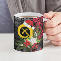 Vanuatu Pig's Tusk Meri Krismas! Ceramic Mug Vanuatuan Ancient Art Spirit LT9 - Polynesian Pride