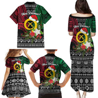 Vanuatu Pig's Tusk Meri Krismas! Family Matching Puletasi and Hawaiian Shirt Vanuatuan Ancient Art Spirit LT9 - Polynesian Pride