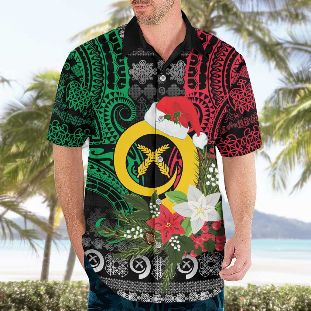 Vanuatu Pig's Tusk Meri Krismas! Hawaiian Shirt Vanuatuan Ancient Art Spirit - Polynesian Pride