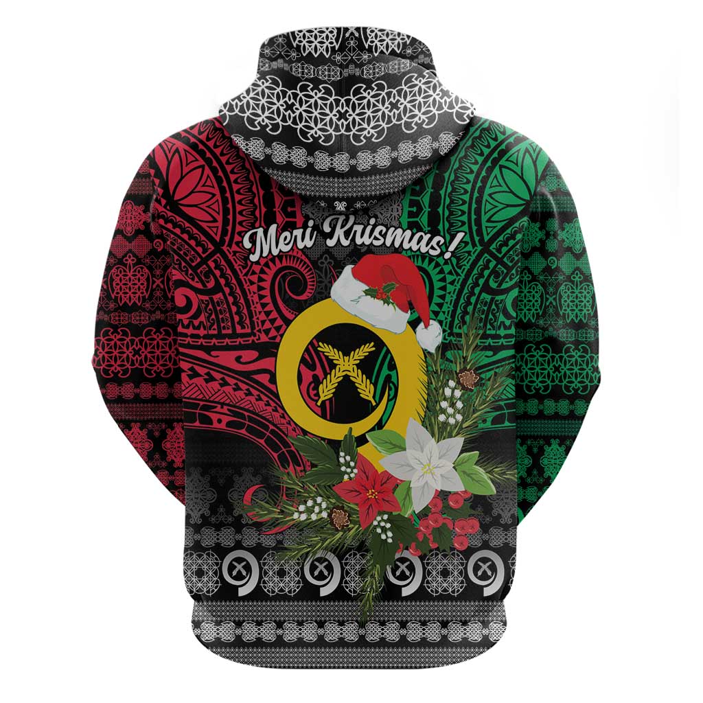 Vanuatu Pig's Tusk Meri Krismas! Hoodie Vanuatuan Ancient Art Spirit - Polynesian Pride