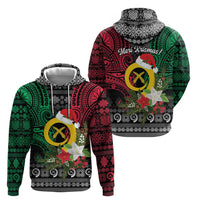 Vanuatu Pig's Tusk Meri Krismas! Hoodie Vanuatuan Ancient Art Spirit - Polynesian Pride