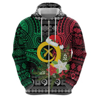 Vanuatu Pig's Tusk Meri Krismas! Hoodie Vanuatuan Ancient Art Spirit - Polynesian Pride