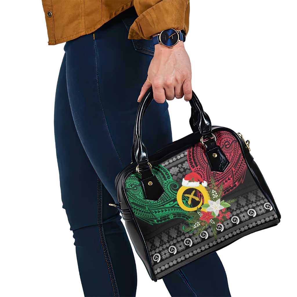 Vanuatu Pig's Tusk Meri Krismas! Shoulder Handbag Vanuatuan Ancient Art Spirit - Polynesian Pride