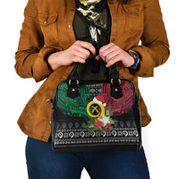 Vanuatu Pig's Tusk Meri Krismas! Shoulder Handbag Vanuatuan Ancient Art Spirit - Polynesian Pride
