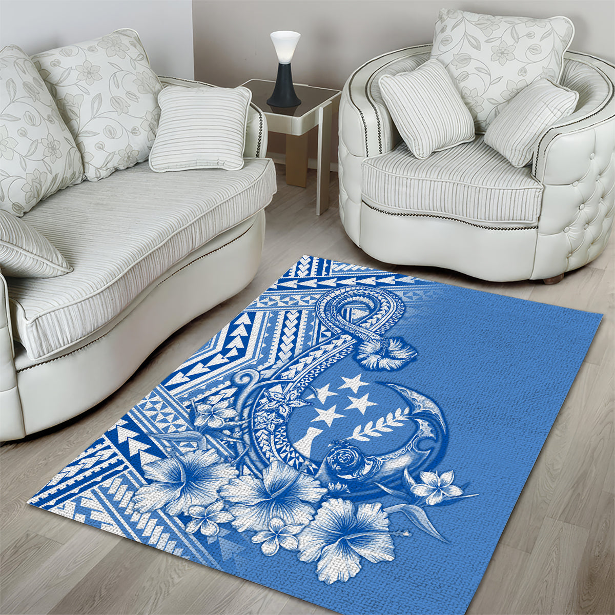Kosrae Constitution Day Personalised Area Rug Kusaie Hook Tattoo Special Polynesian Pattern LT9 - Polynesian Pride