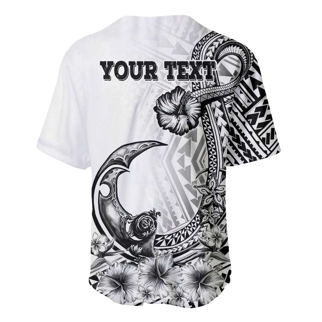 Ia Orana Tahiti Personalised Baseball Jersey French Polynesia Hook Tattoo Special White Color LT9