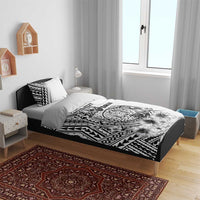 Ia Orana Tahiti Personalised Bedding Set French Polynesia Hook Tattoo Special White Color LT9