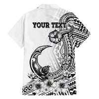 Ia Orana Tahiti Personalised Family Matching Tank Maxi Dress and Hawaiian Shirt French Polynesia Hook Tattoo Special White Color LT9 - Polynesian Pride