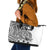 Ia Orana Tahiti Personalised Leather Tote Bag French Polynesia Hook Tattoo Special White Color LT9